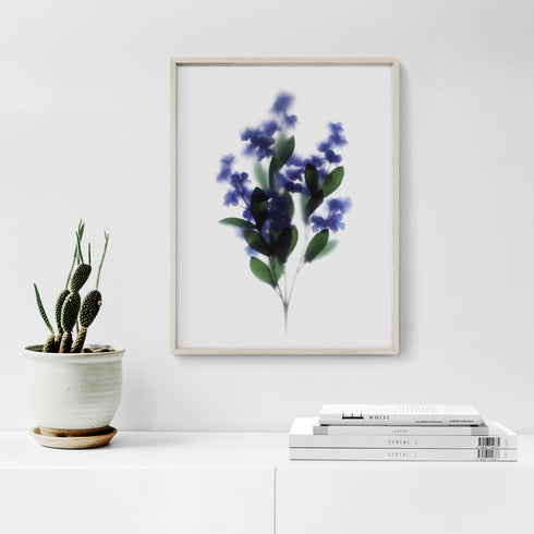 Purple Lilacs Floral Art Print