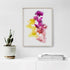 Bright Orchids Floral Art Print