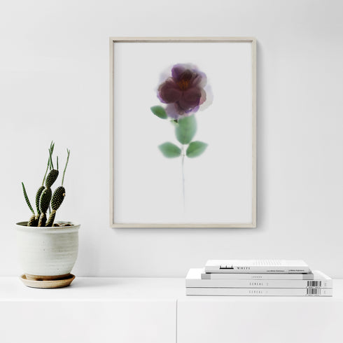 Purple Rose Floral Art Print
