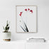 Red Freesias II Floral Art Print