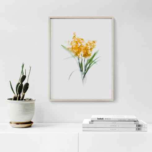Yellow flower bunch Art Print