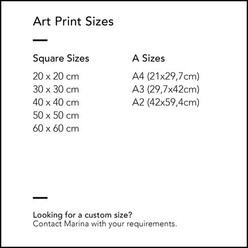 'OCEAN BLUE II' Abstract Art Prints